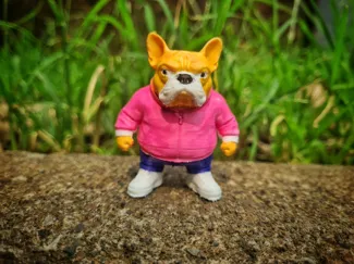 Cool Swag  Dog in Urban Streetwear Style