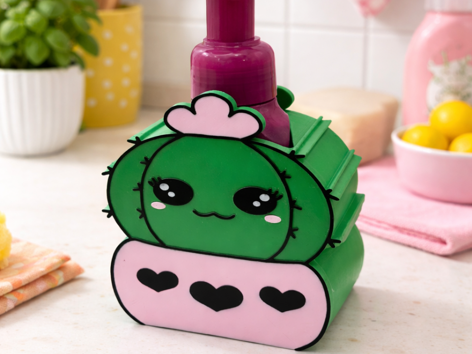 Cute Cactus Foaming Soap Holder