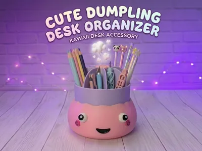 Cute Dumpling Desk Organizer