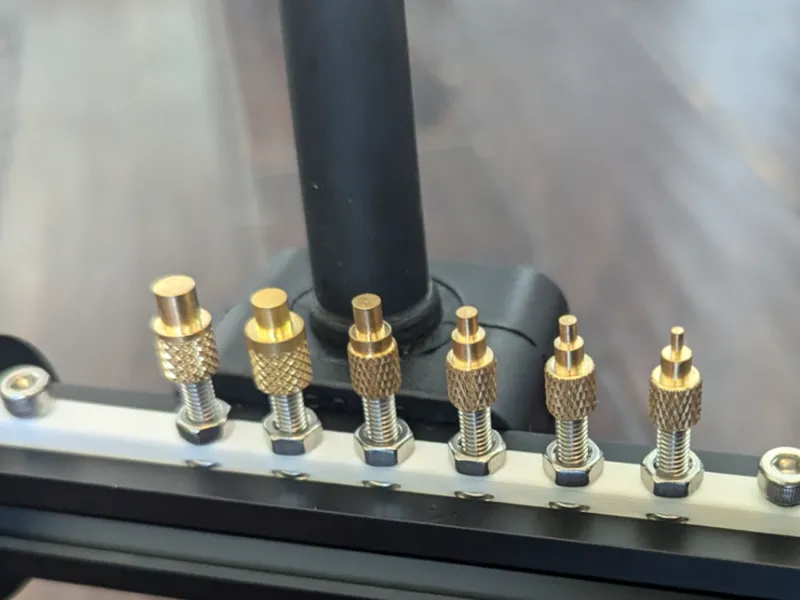 Heat press M4 screw-in tip bracket