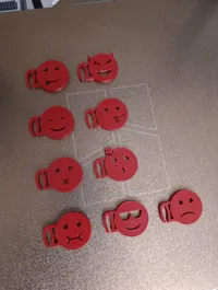 Marqueurs à verre emoji pour soirée — photo 3