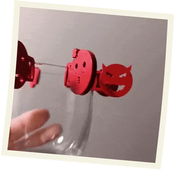 Marqueurs à verre emoji pour soirée