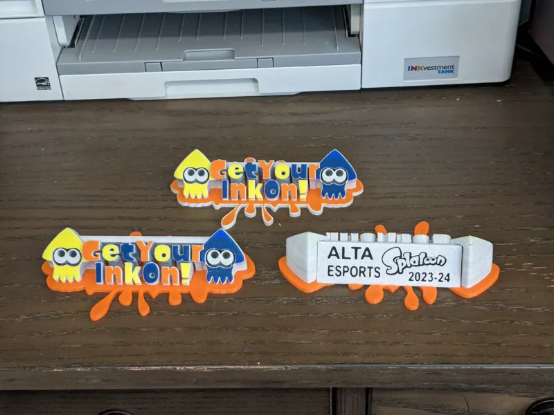 Splatoon Squid Award With Customizable Plaque