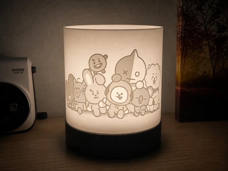 BT21 Lithophane 360° Lamp