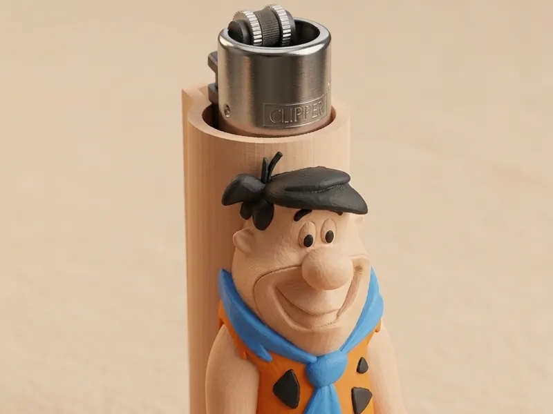 Fred Flinstone Clipper Lighter Case