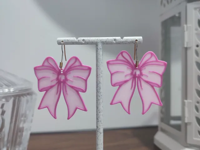 Aretes Lazo Cotton Candy