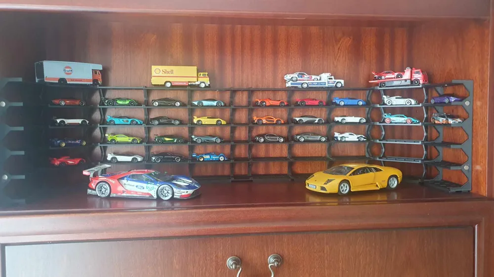 1:64 scale model car rack - Free 3D Print Model - MakerWorld