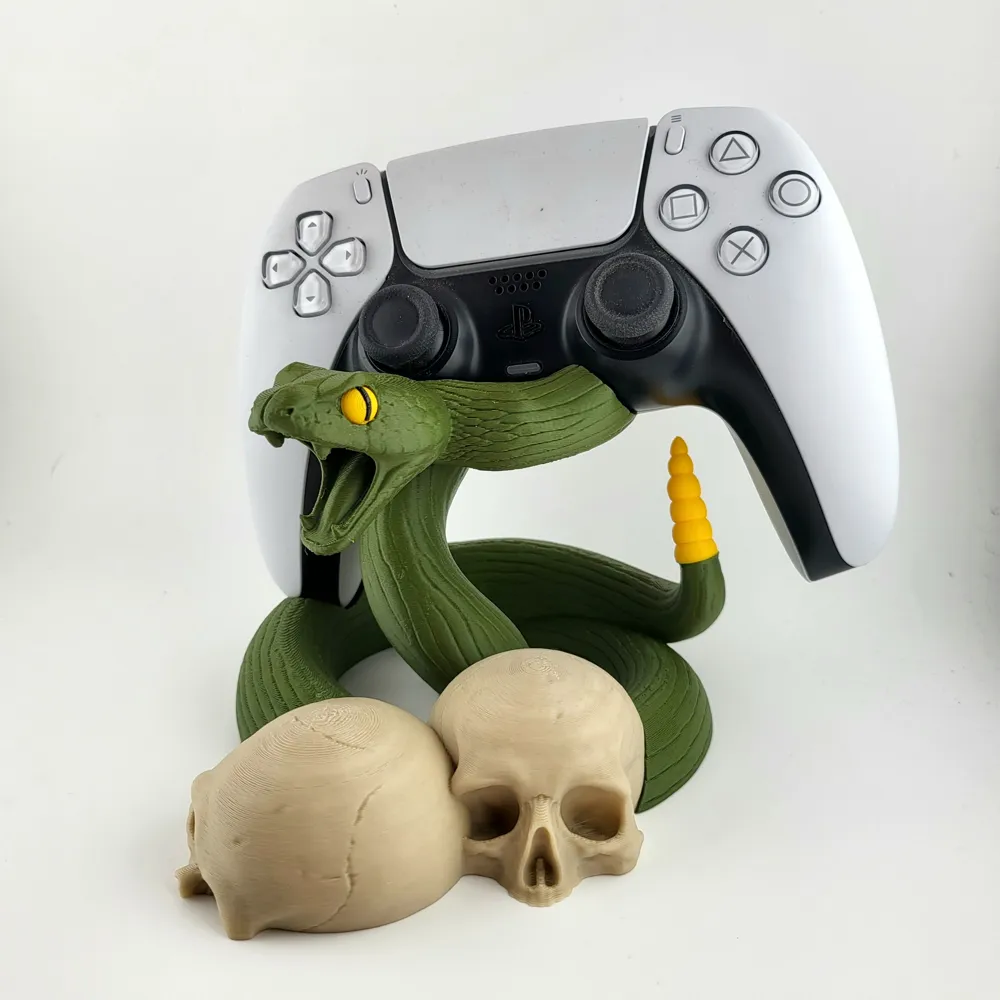 PS5 Controller Stand – PlayStation 5 Holder snake - Free 3D Print Model ...