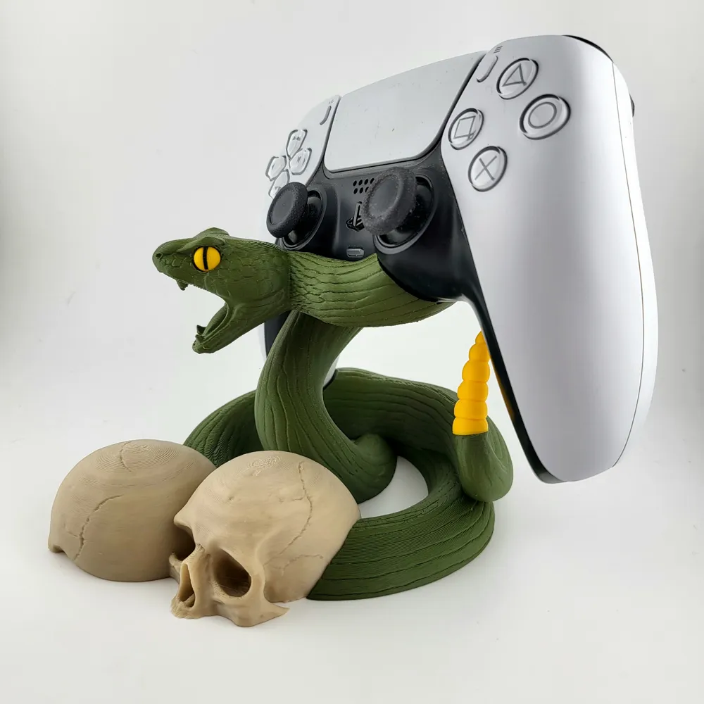 PS5 Controller Stand – PlayStation 5 Holder snake - Free 3D Print Model ...