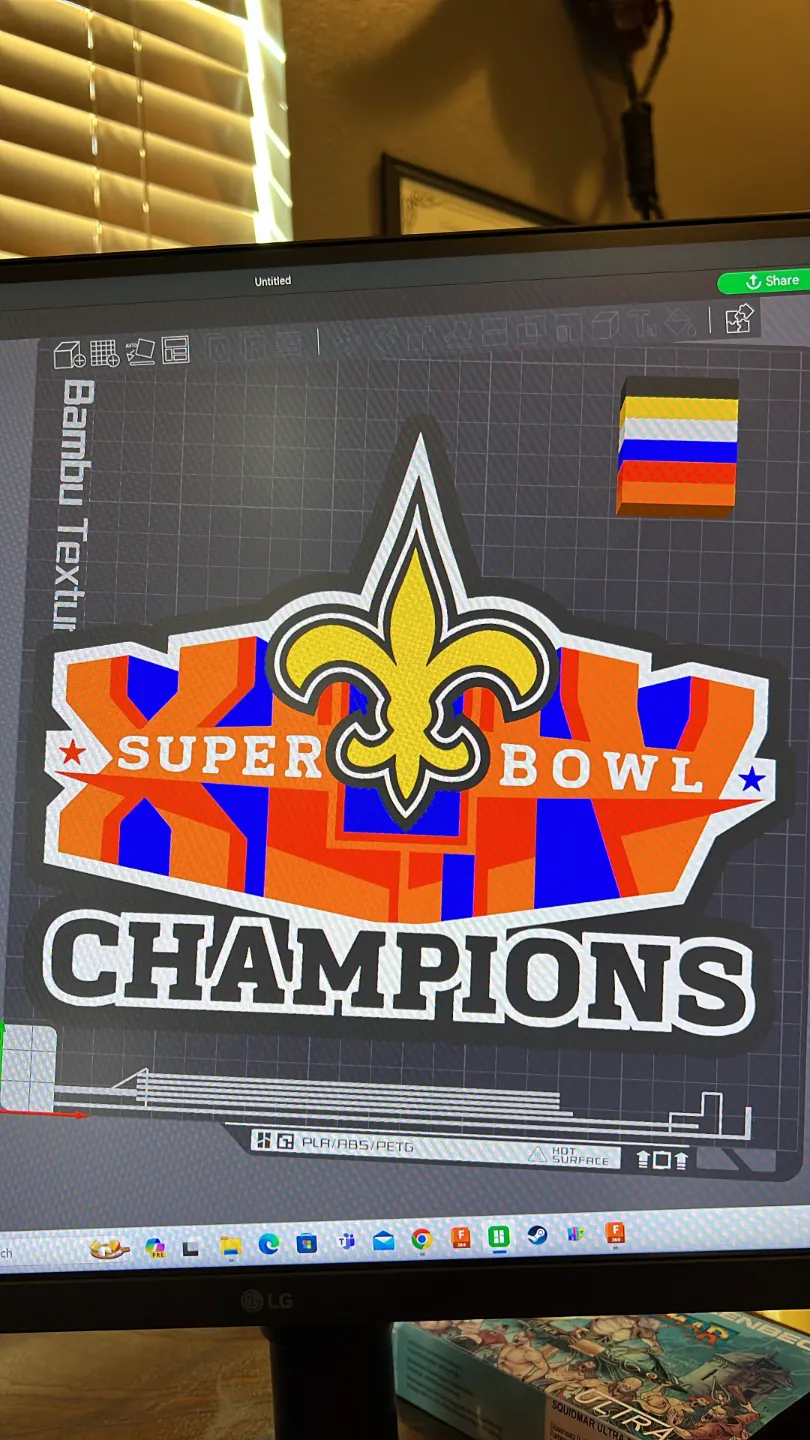 SAINTS SUPERBOWL 44 LightBox By 3DPrintRN MakerWorld saints-superbowl-44-lightbox-by-3dprintrn-makerworld