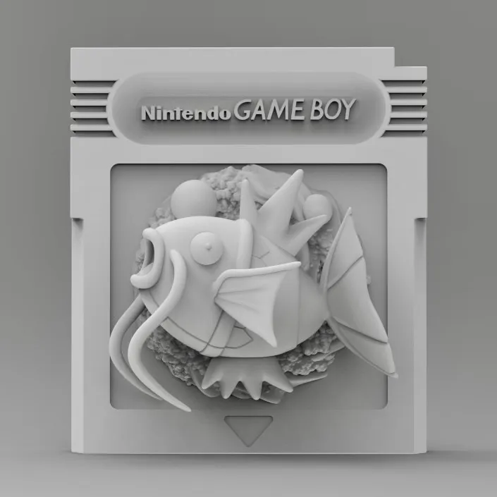 Magikarp Gameboy Magikarp Pokemon Game Boy Cartridge - Free 3D Print Model - MakerWorld