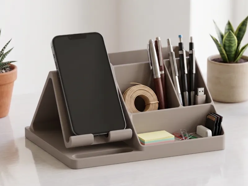 2-in-1 Floating Phone Stand & Desk Organizer