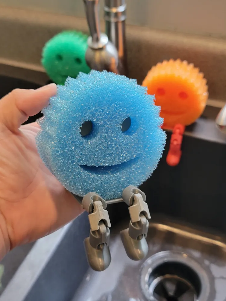 Scrub Daddy Buddy - Kitchen Sponge Display - Free 3D Print Model ...