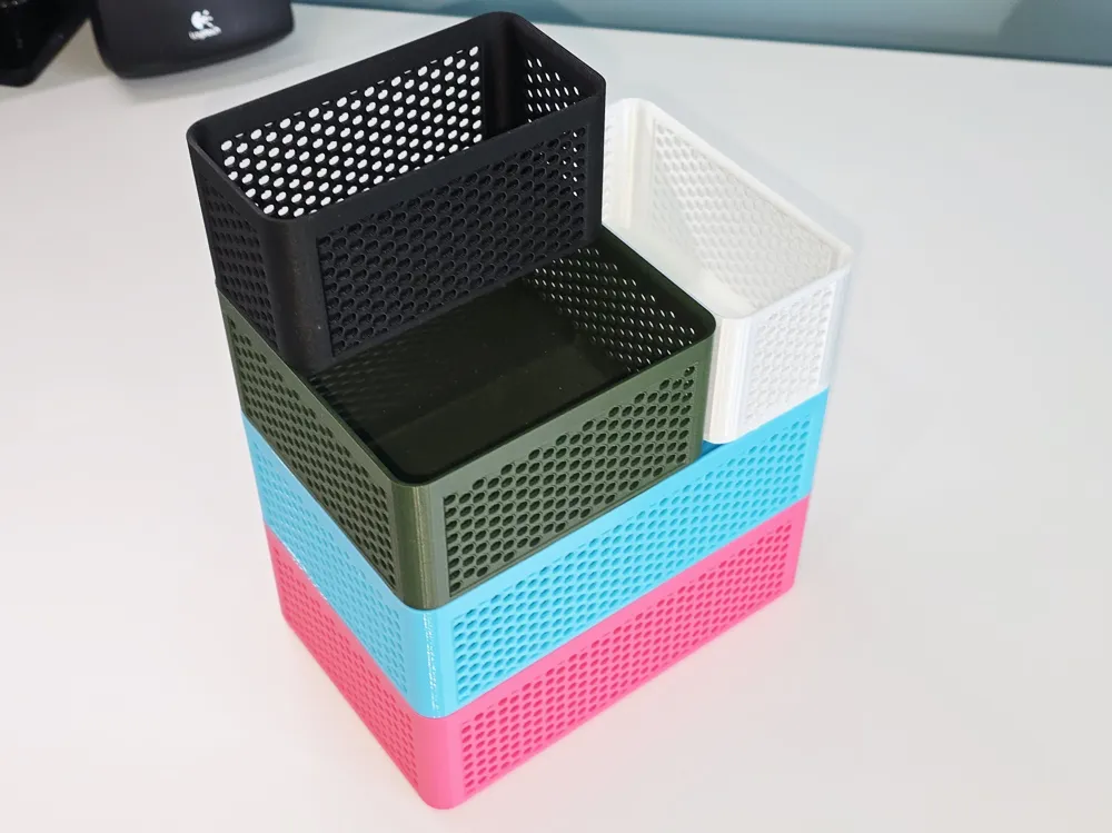 Stackable Basket 125mm x 187.5 mm x 62.5mm - Free 3D Print Model ...