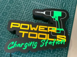 Power Tools Charging Station Led Sign