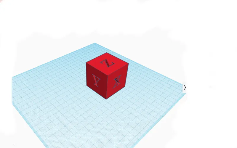 50 mm cubed xyz calibration test