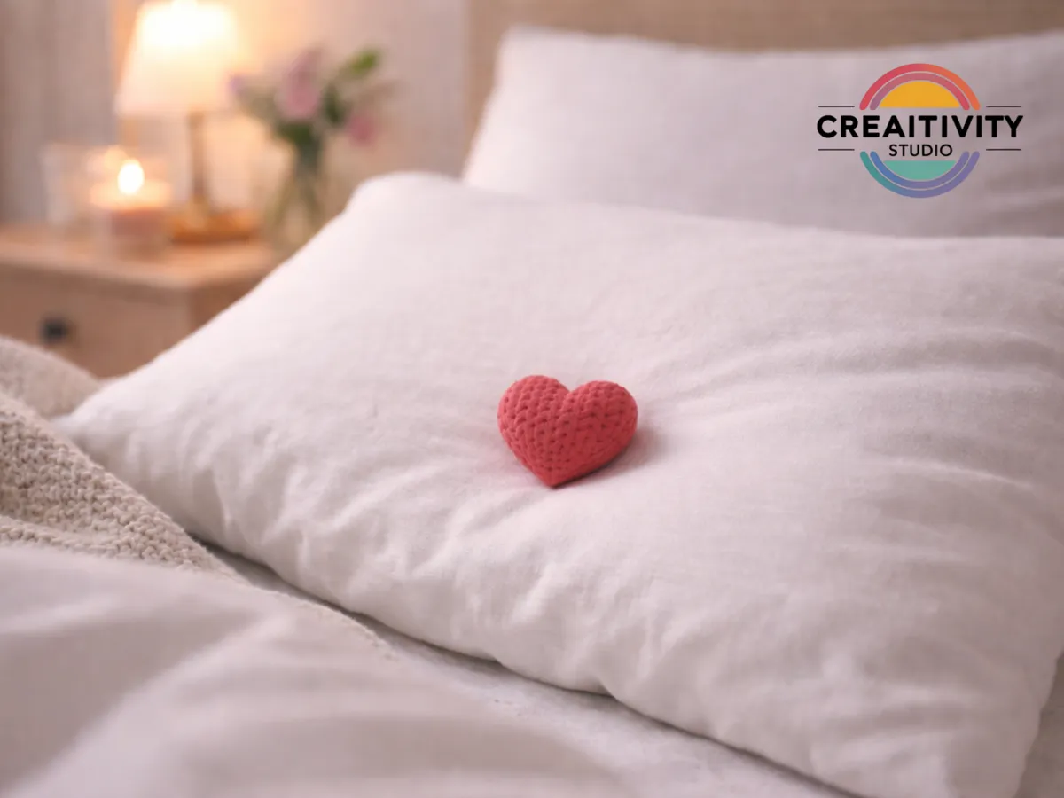 Petit cœur façon tricot pour la Saint-Valentin