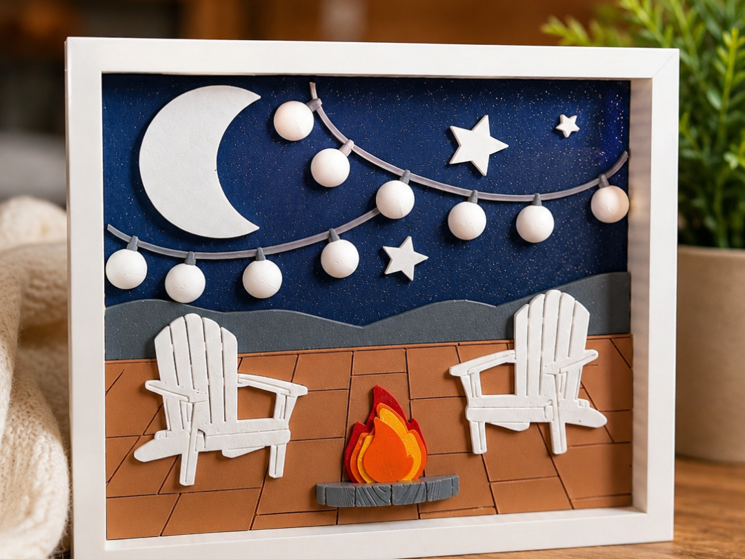 Summer Nights Layered Shadow Box