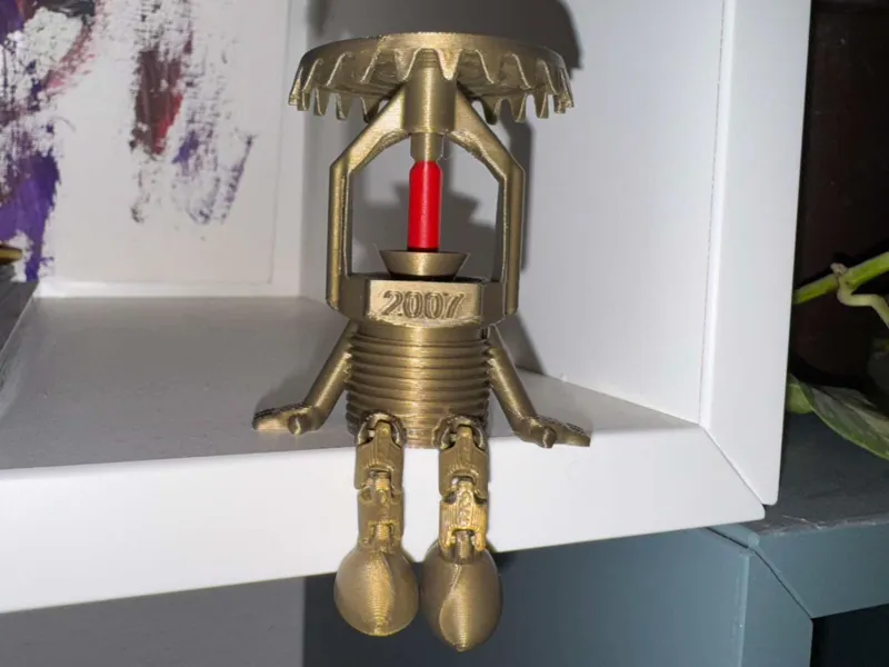 Mr. Sprinkler buddy with articulated legs