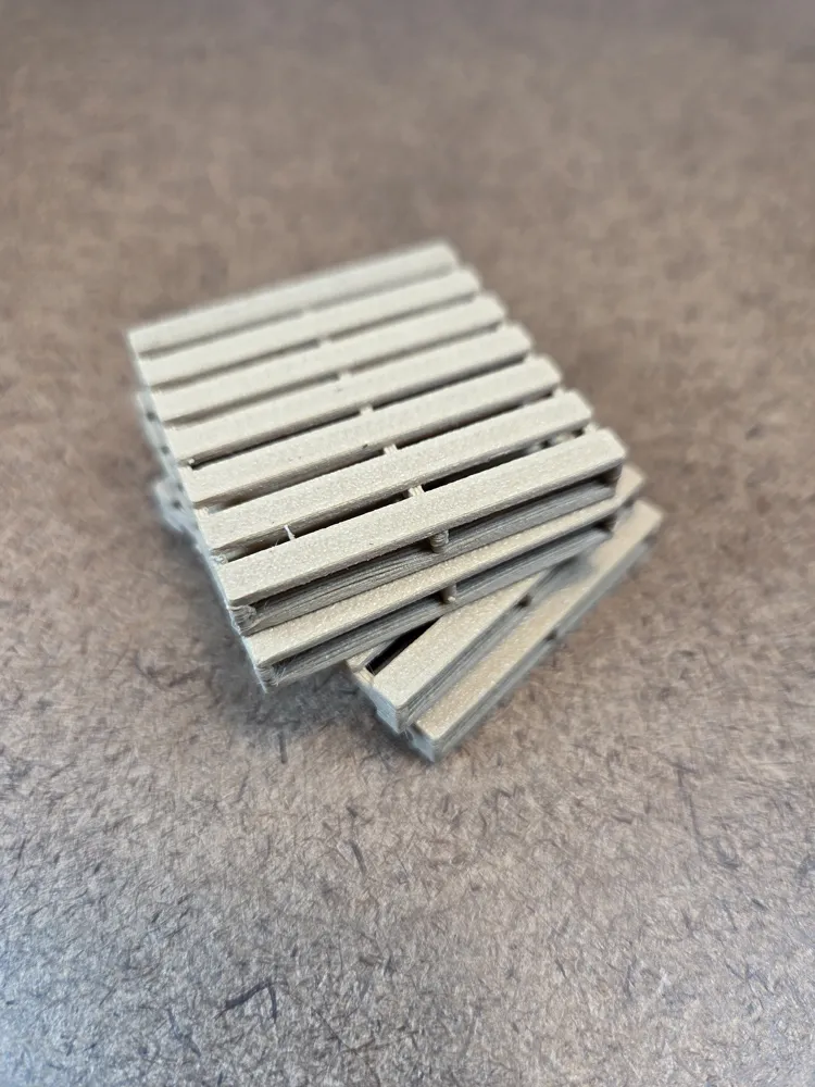 Pallet and Drums 1:30 Scale - Free 3D Print Model - MakerWorld