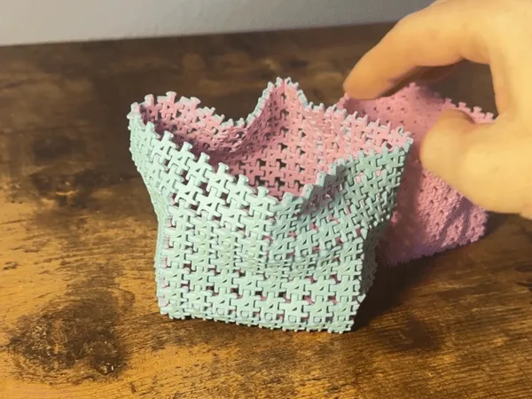 Boîte souple en tissu imprimé flexible