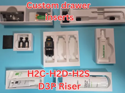 H2C H2D H2S D3P Riser - Custom Drawer inserts