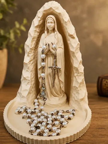 Bandeja organizadora: Our Lady of Lourdes Rosary Tray — vista de referencia 2