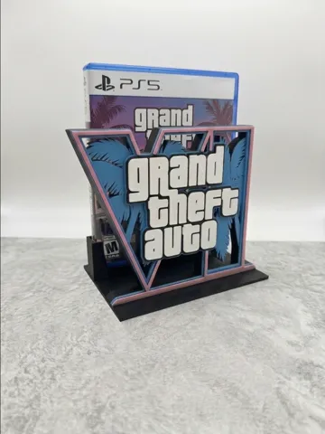 Caja o estuche: GTA VI game stand showcase PS5 / XBOX fast print — vista de referencia 3