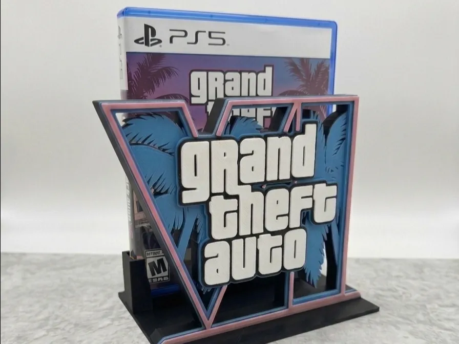 Caja o estuche: GTA VI game stand showcase PS5 / XBOX fast print. Referencia del modelo original.