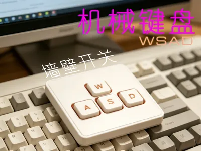 WSAD Keyboard Wall Switch