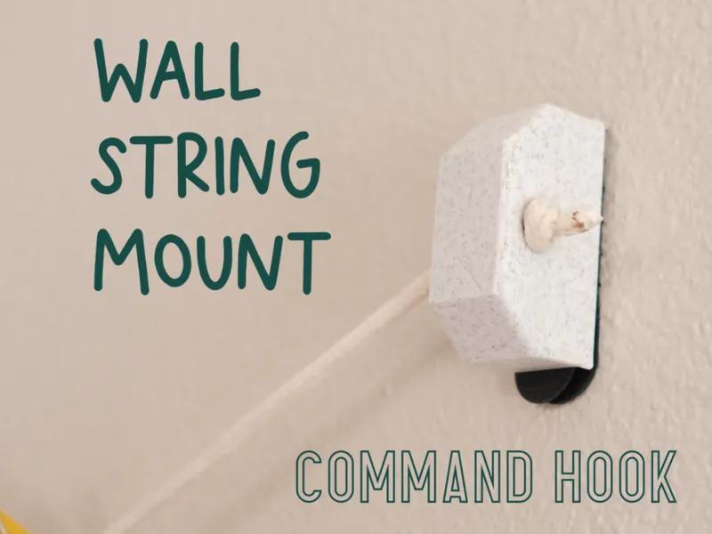 Wall string mount - Command Hook