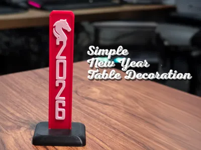 New Year 2026 Table Decoration