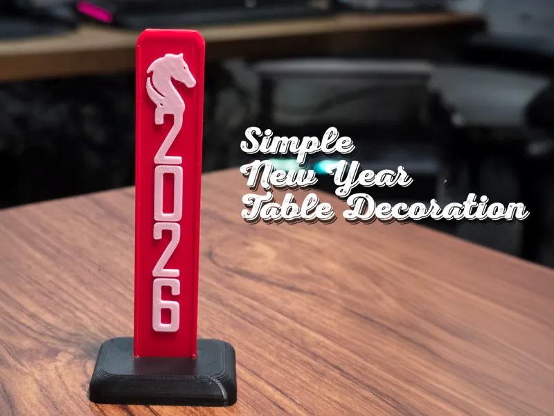 New Year 2026 Table Decoration