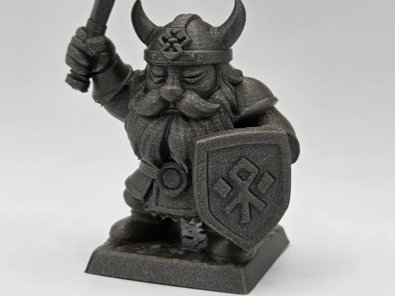 Dwarven Warrior - Hammer & Shield Miniature