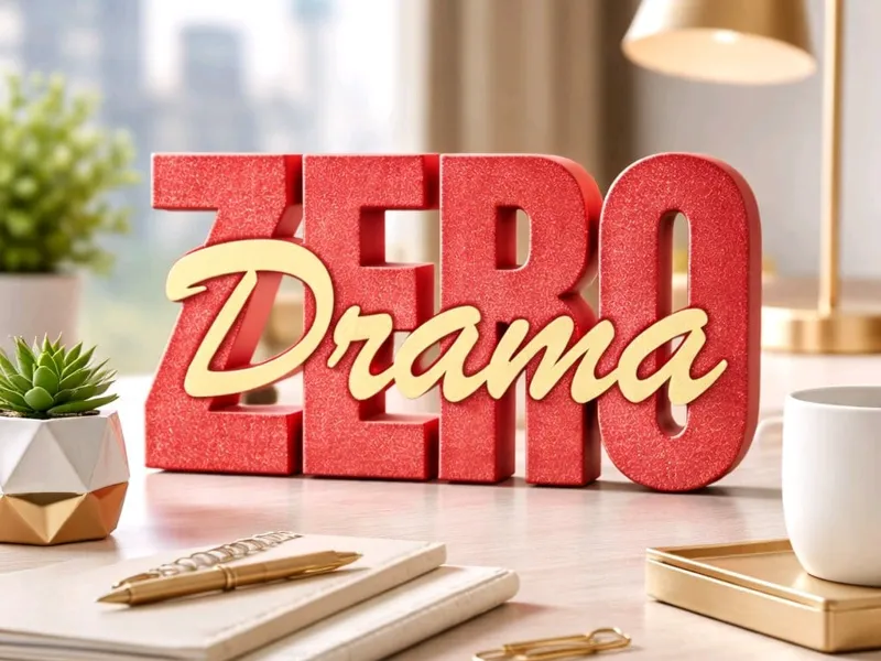 Zero Drama - 2-Part 3D Lettering / Schriftzug