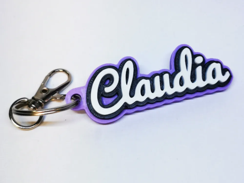 Claudia keychain - Free 3D Print Model - MakerWorld