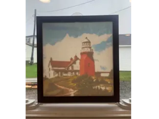 Lithophane window frame