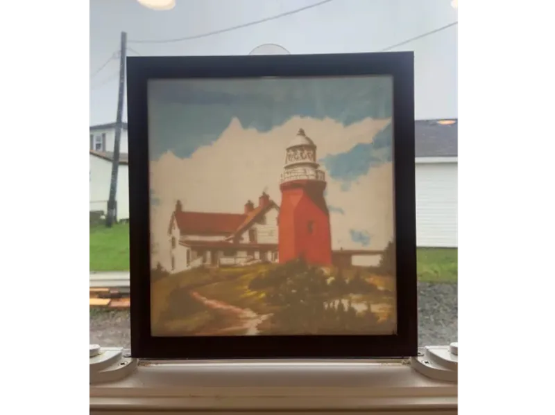 Lithophane window frame