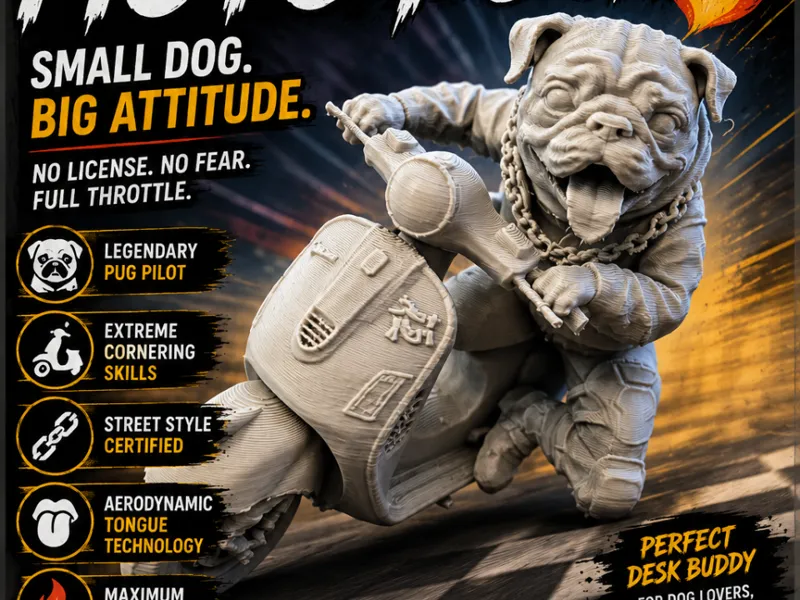 MOTO PUG / Scooter Pug