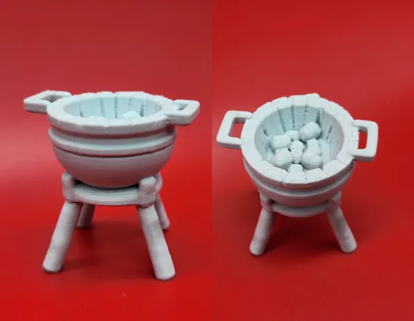 Petit brasero en fer miniature