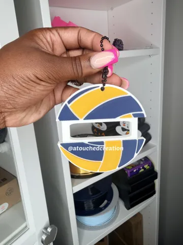 Llavero: Volleyball Ponytail Holder Keychain — vista de referencia 4