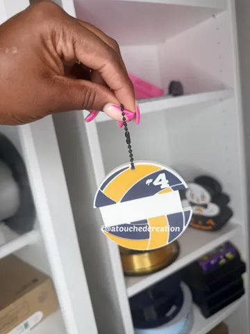 Llavero: Volleyball Ponytail Holder Keychain — vista de referencia 3