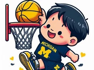 Michigan boy slam dunk