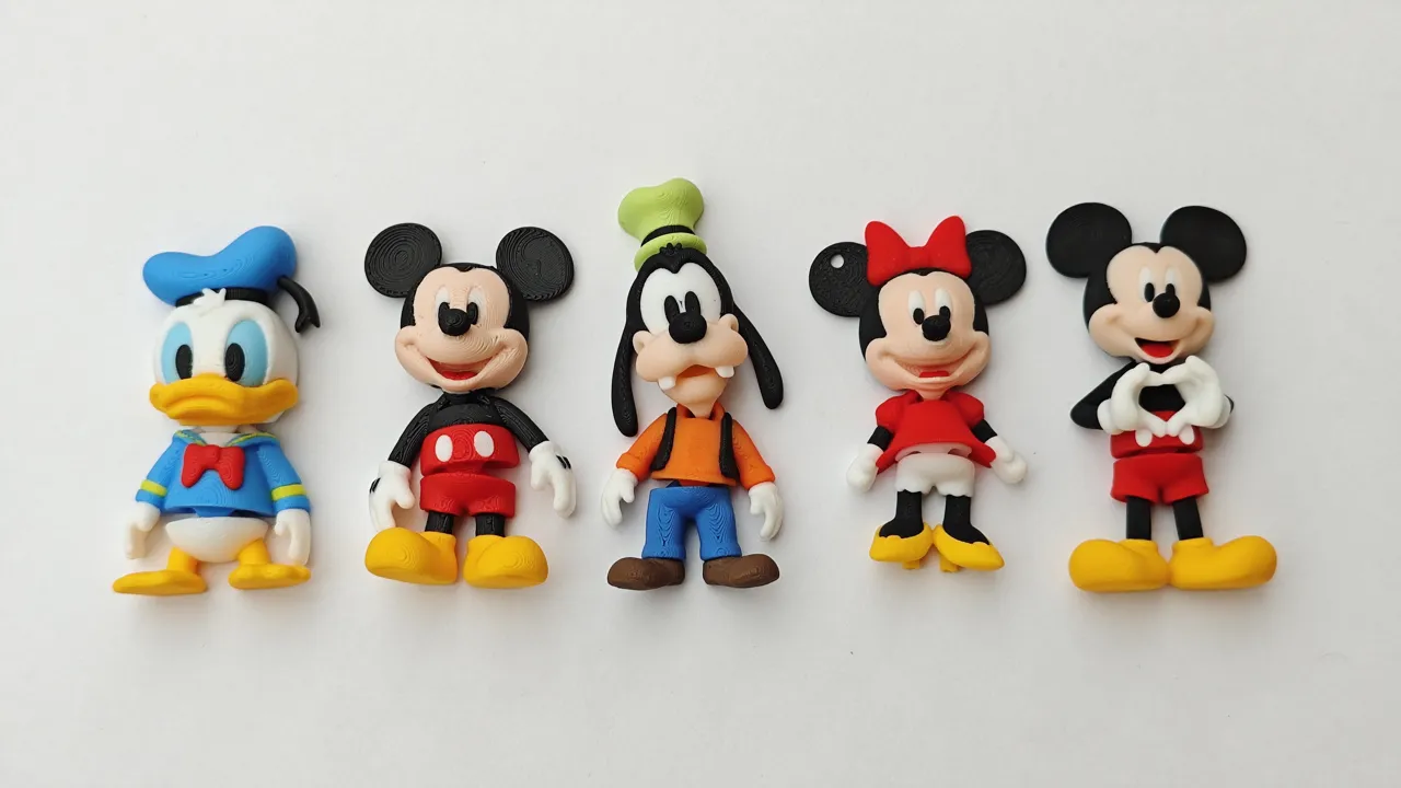 Mickey Mouse Mini Flexi Keychain V1 view 3