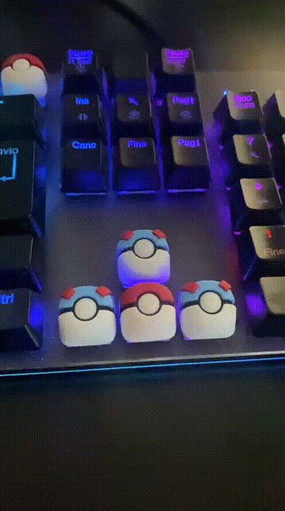 MegaBall Keycap – Pokeball style mechanical key