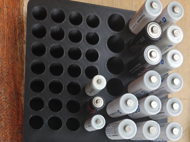 Kompakter Batterie-Organizer für Schubladen