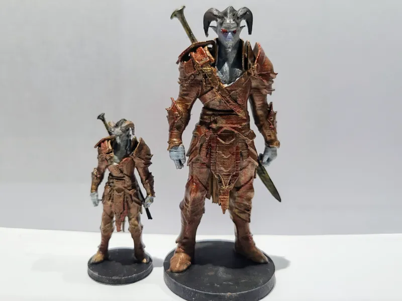 Tiefling Fighter - DnD Miniature
