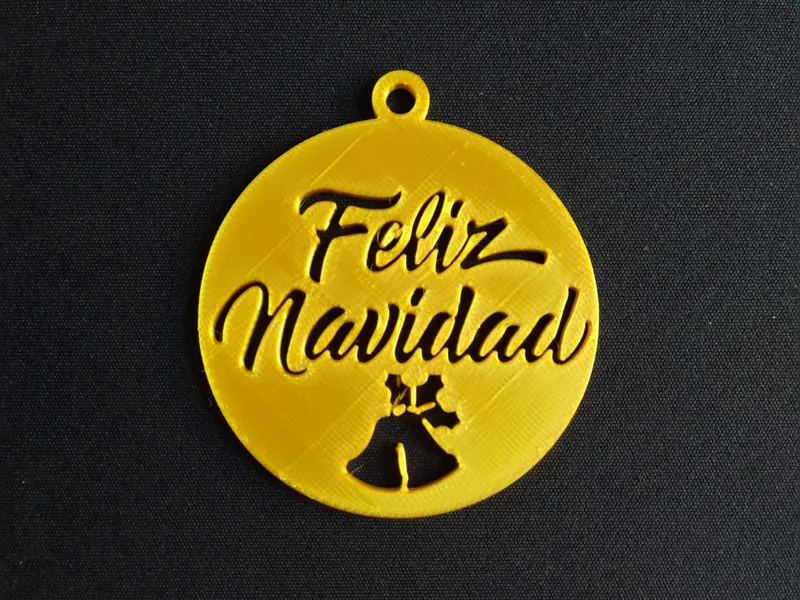 Adorno de feliz navidad