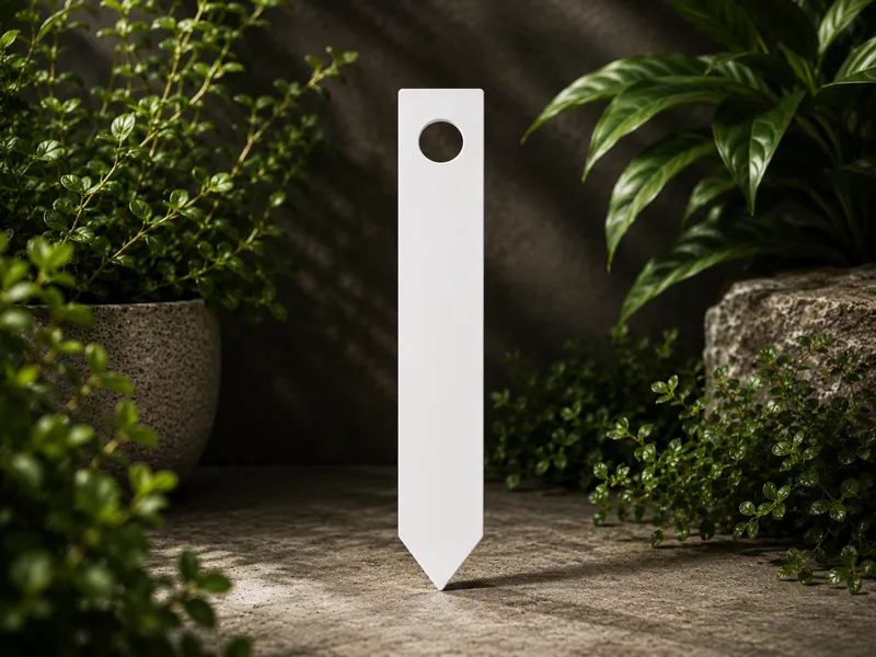 Plant Label With Hanging Hole.