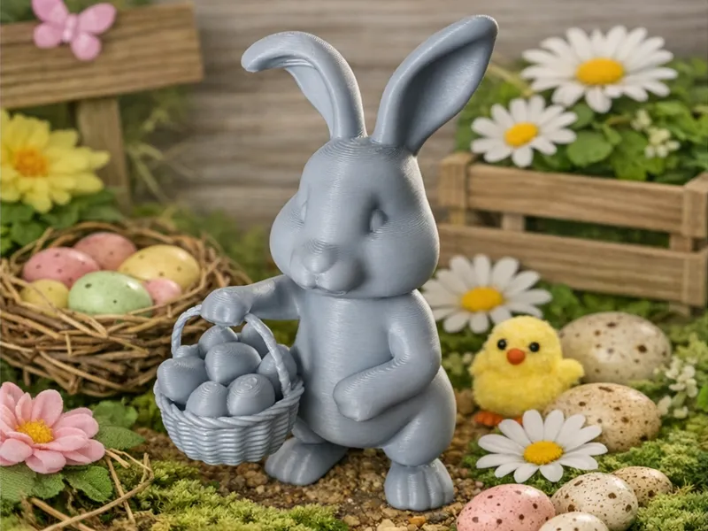 Deko Osterhase Michael mit Korb